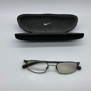 Nike Flexon 4617 200 Brown Eyeglass Eyeglasses Frame with Hardshell case